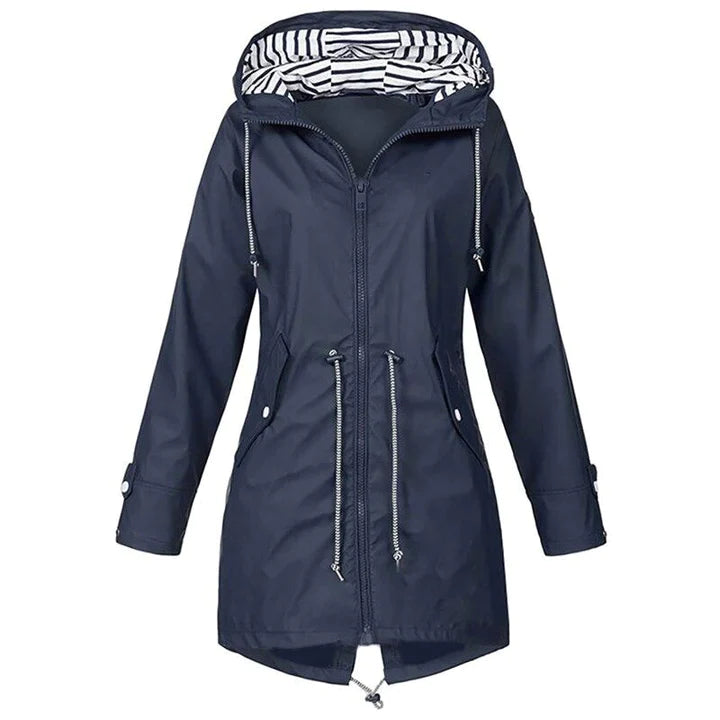 | Women’s Casual Hooded Lightweight Raincoat
