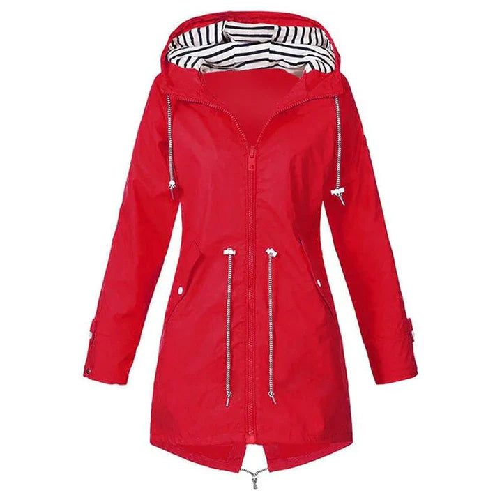 | Women’s Casual Hooded Lightweight Raincoat