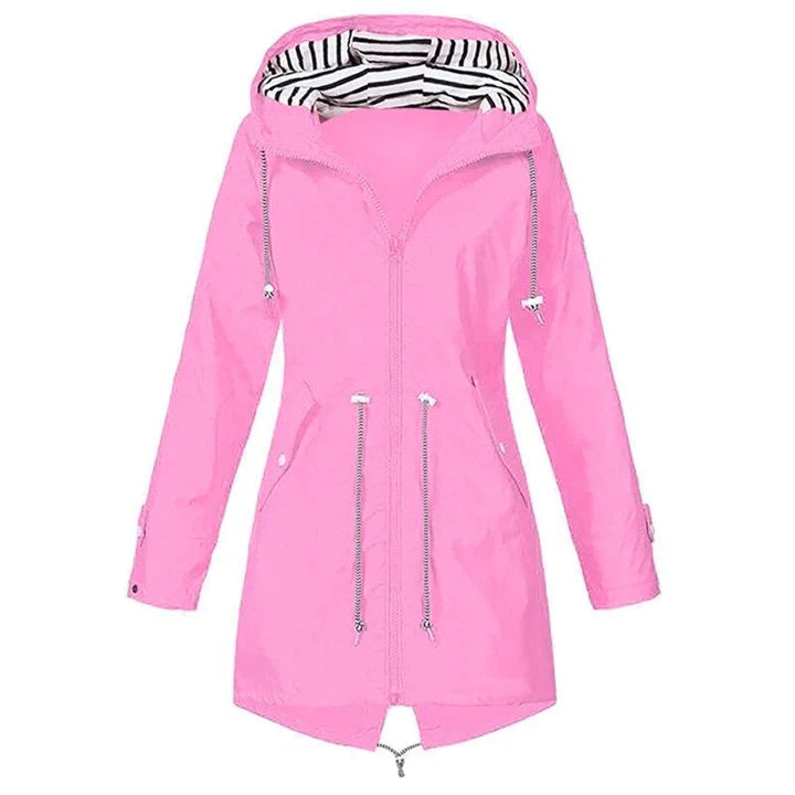 | Women’s Casual Hooded Lightweight Raincoat