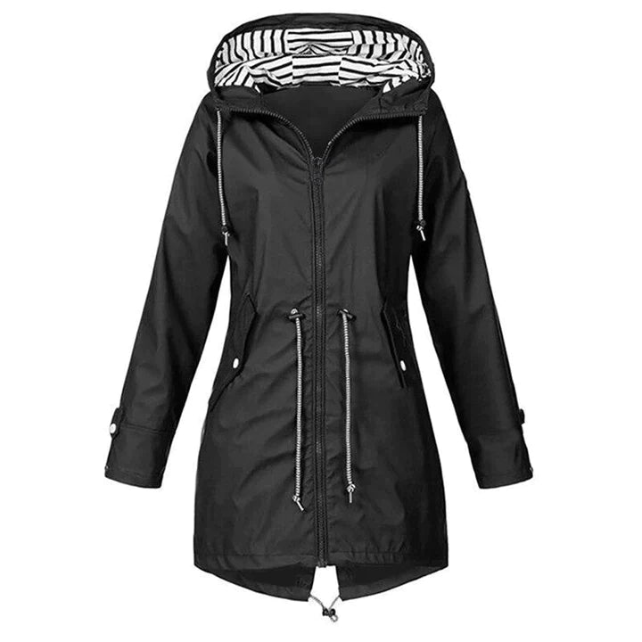 | Women’s Casual Hooded Lightweight Raincoat