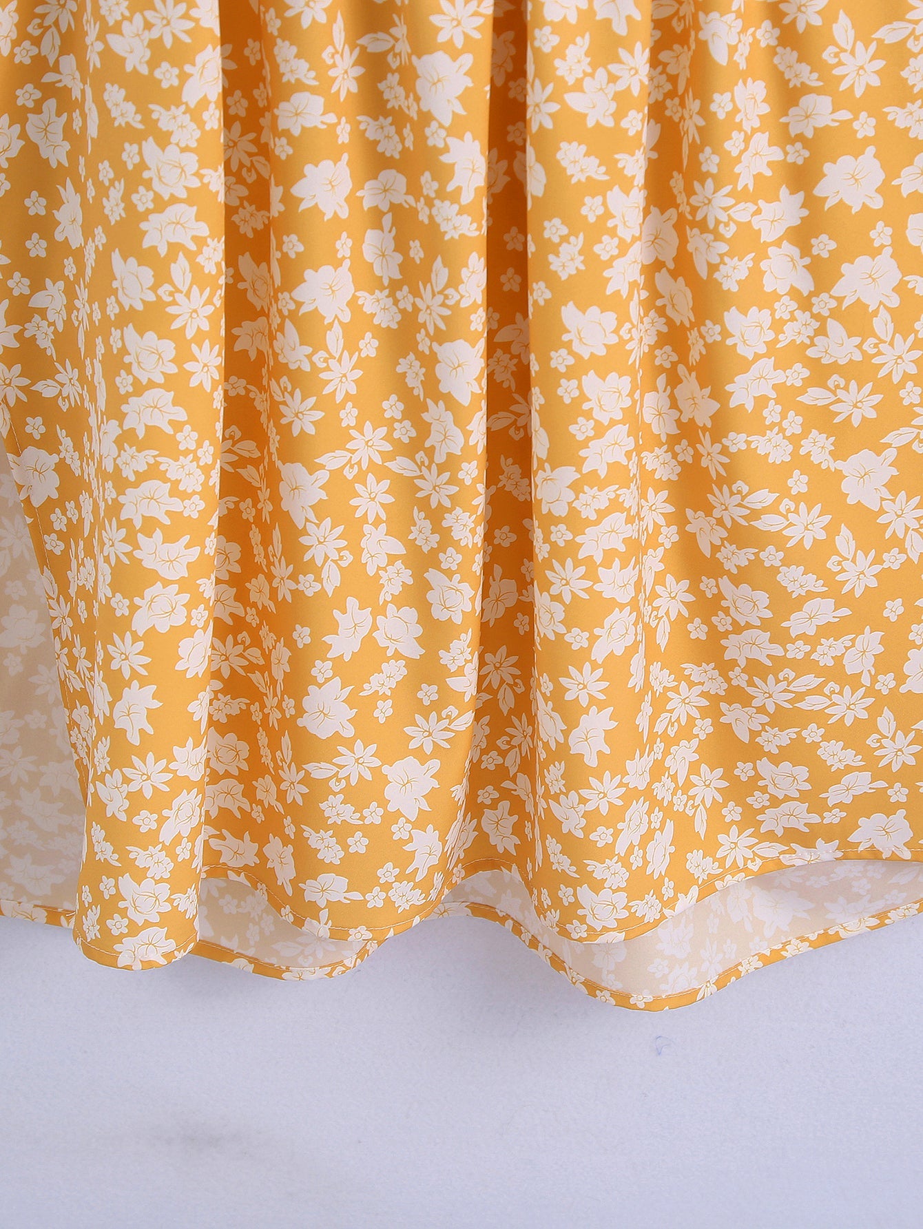Spring Floral Halter Elastic Sleeveless Mini Dress