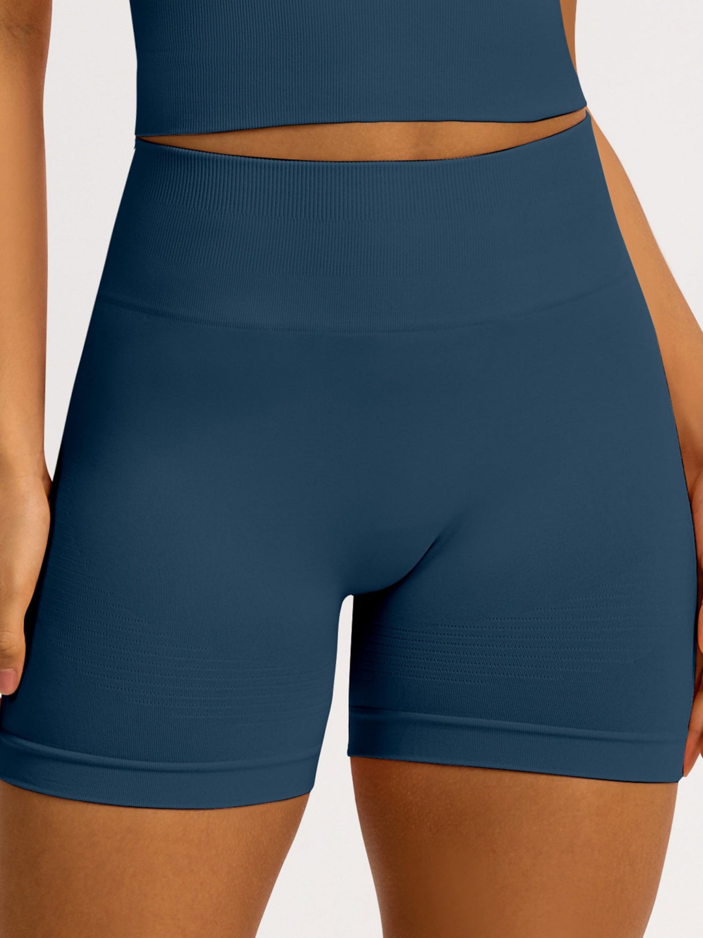 Seamless High-waisted Hip Lift Exercise And Fitness Yoga Shorts