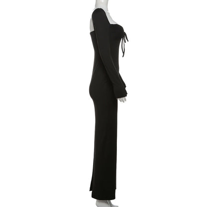Praush Bodycon Dress - Black