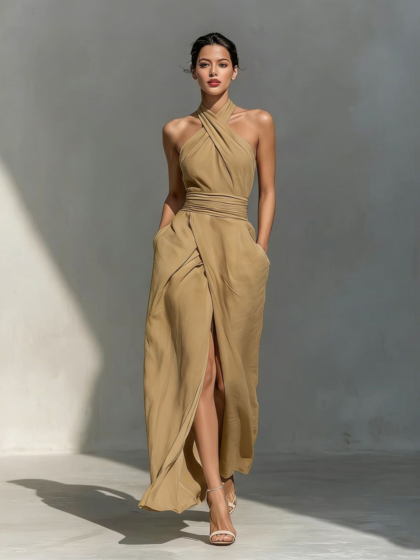 Sleeveless Elegant Slim-fit Long Dress