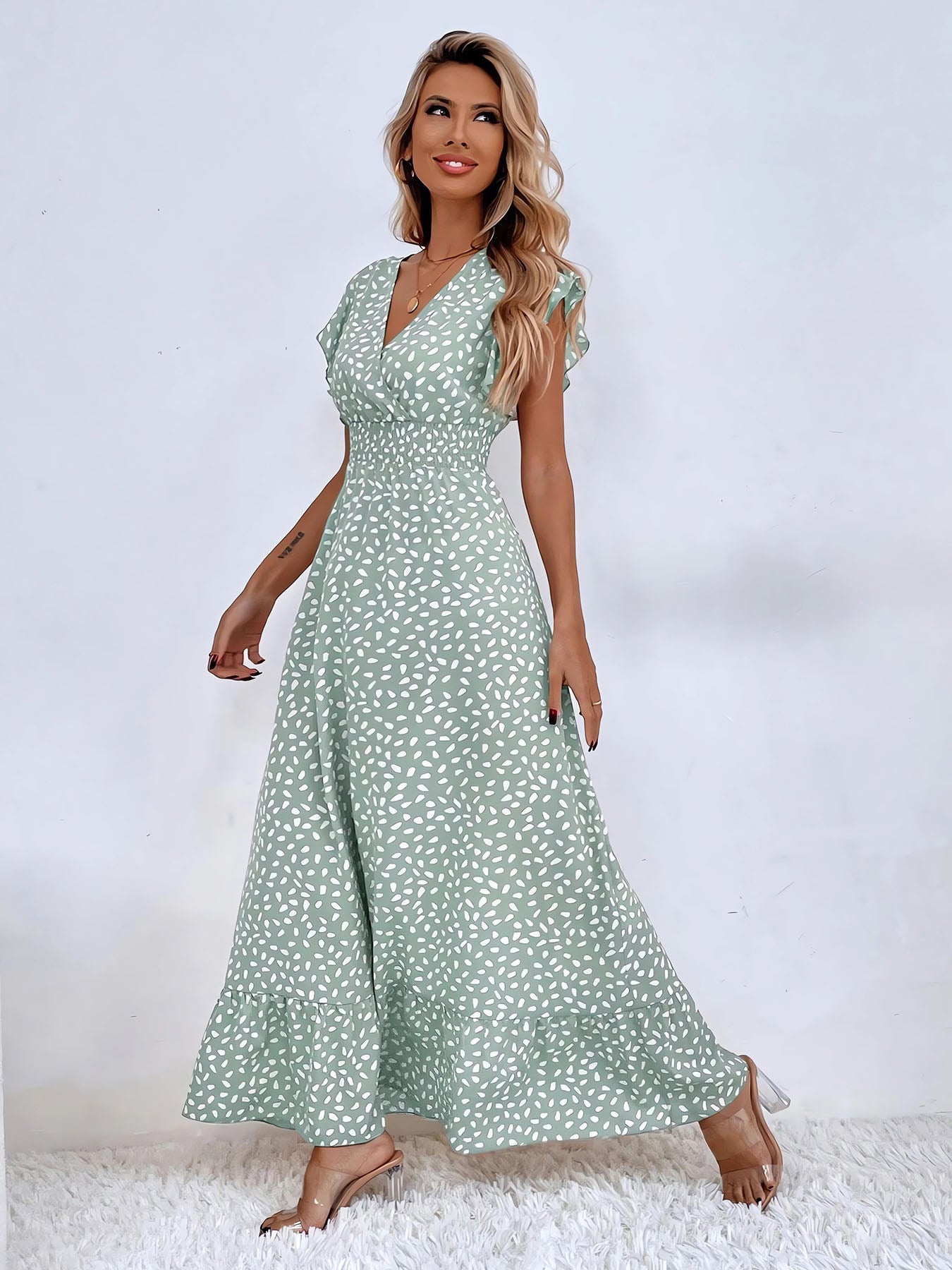 Polka Ruffle Dress