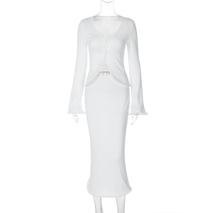 Nesra Co-Ord Set - White