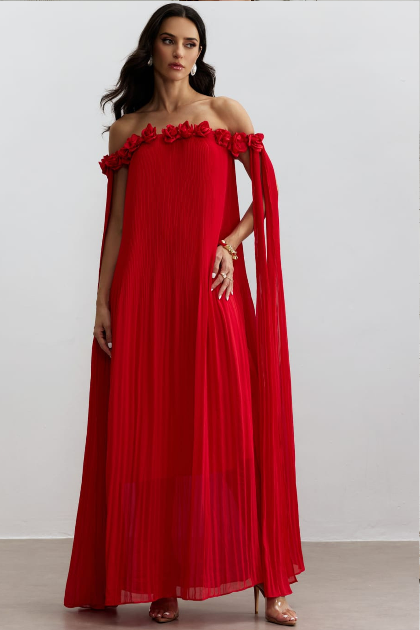 Hilton Chiffon Rose Dress