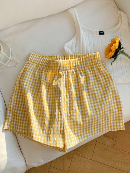 Plaid Stripes Shorts