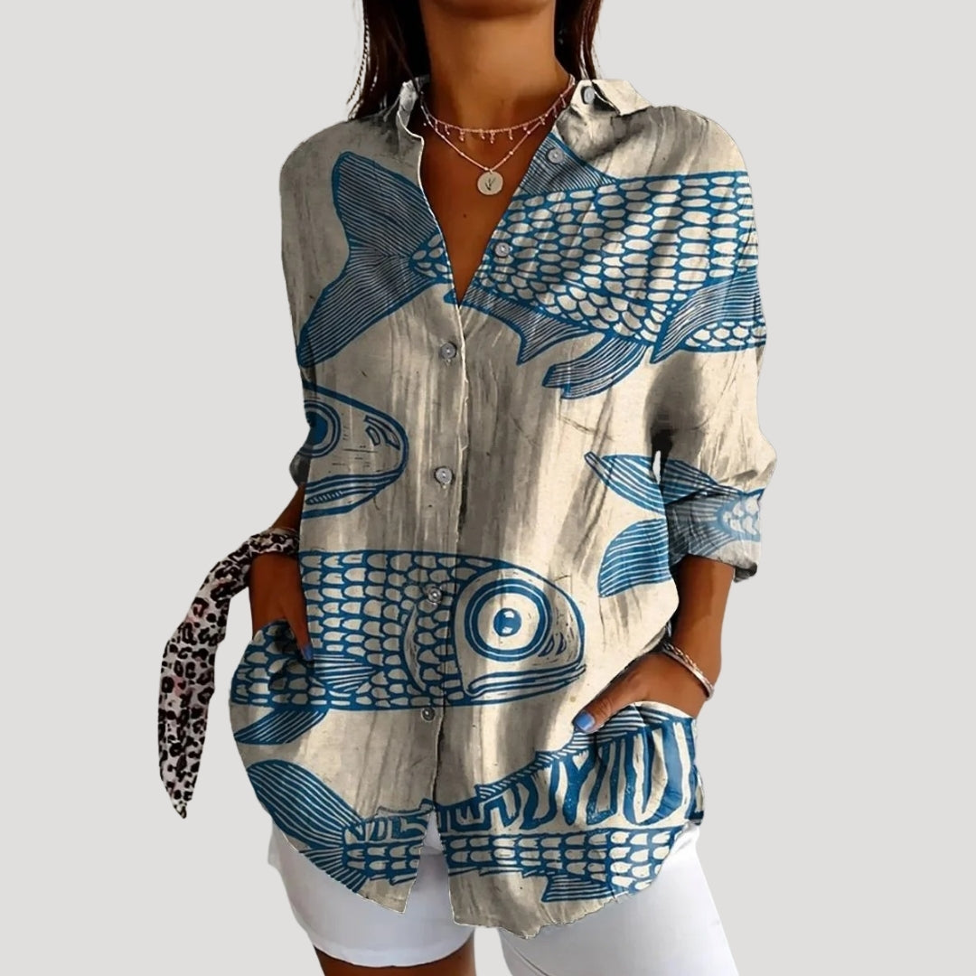 | Summer Long Sleeve Blouse