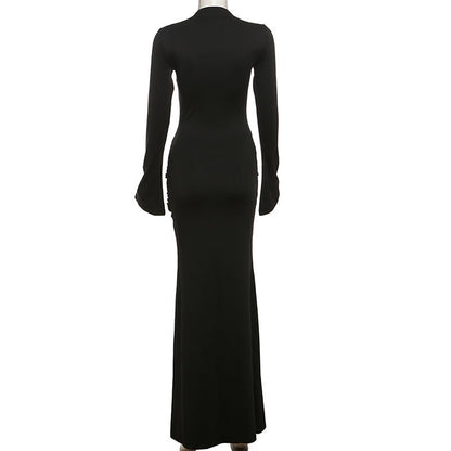 Crimson Embrace dress - Black