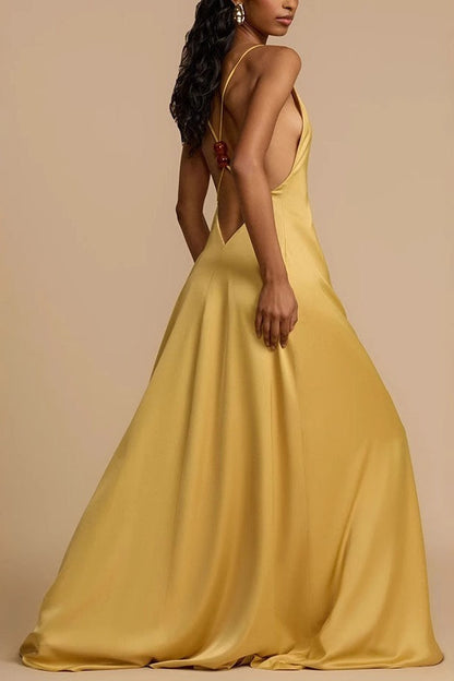 | Satin Slip Maxi Dress