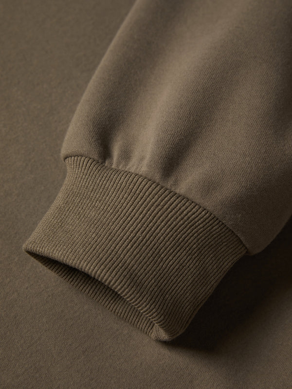 Letter Label Embellished V Neck Oversized Hoodie