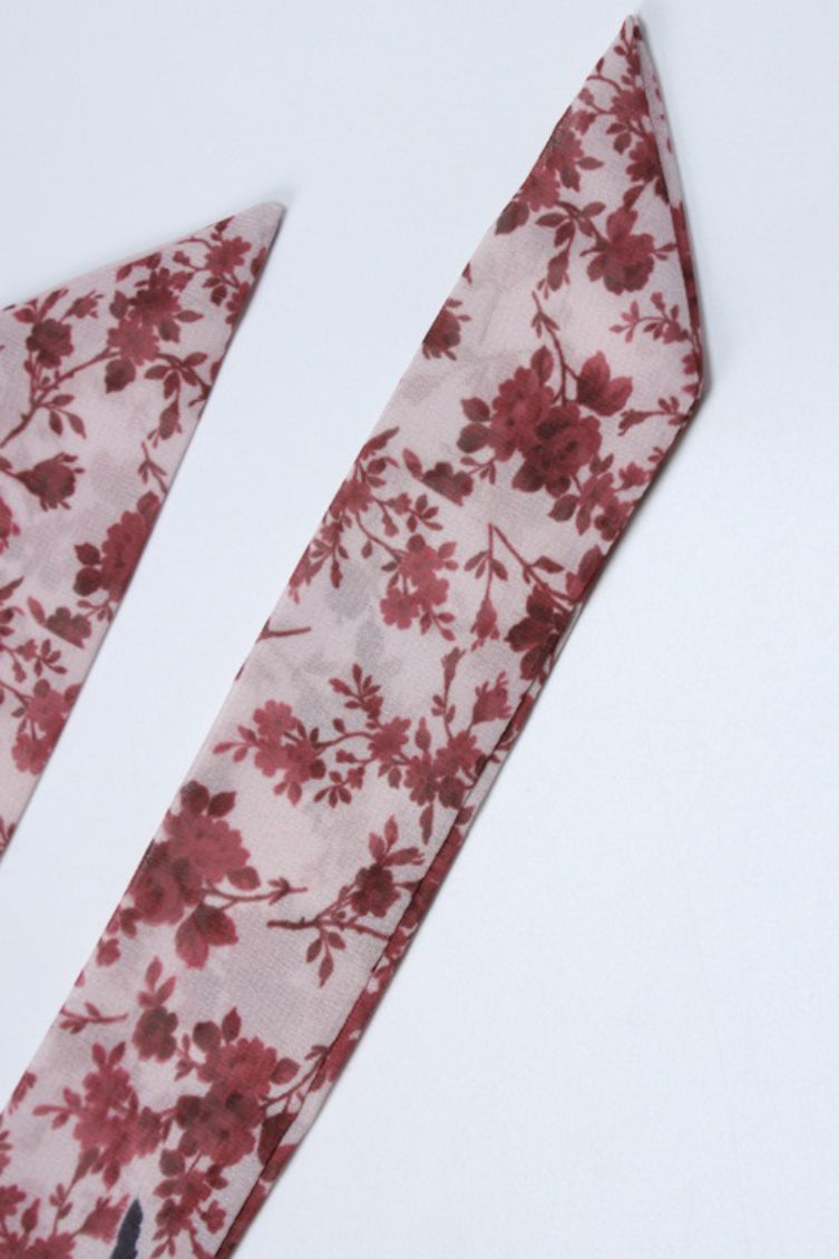 Ditsy Floral Halter Tie Back Open Back Maxi Dress