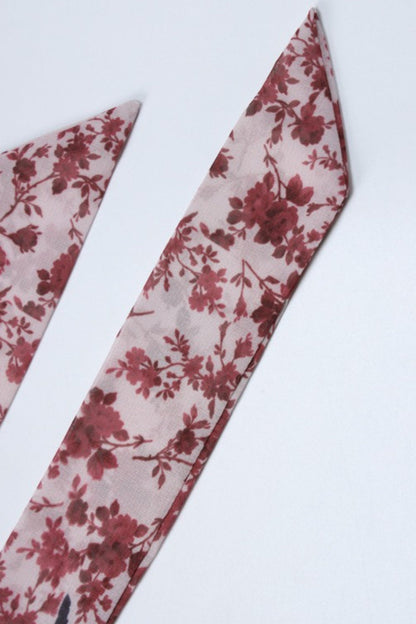 Ditsy Floral Halter Tie Back Open Back Maxi Dress