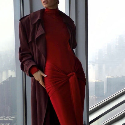 Roma Maxi Dress- Maroon
