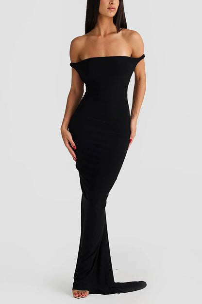Sexy Halter Neck Open Back Pleated Slim Fit Maxi Dress