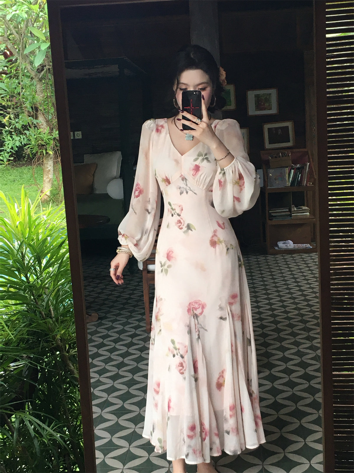 Soft Peach Mist Maxi Dress – Gentle Romantic Look for SpringSummer   gunne sax vintage dress
