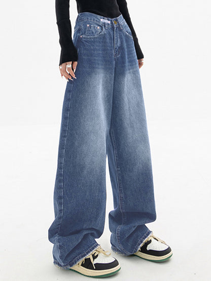 Dark Wash Vintage Baggy Boyfriend Jeans
