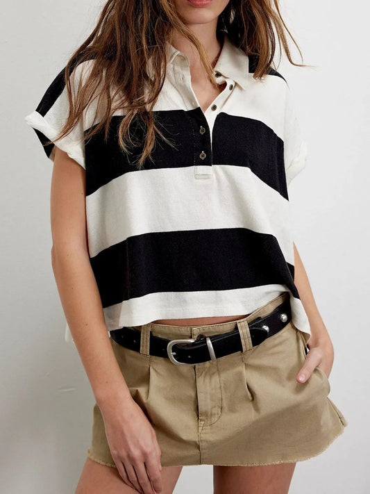 Rugby Cropped Top
