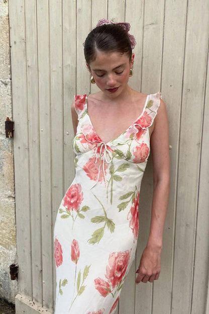 Floral Cami French Style Party Dress