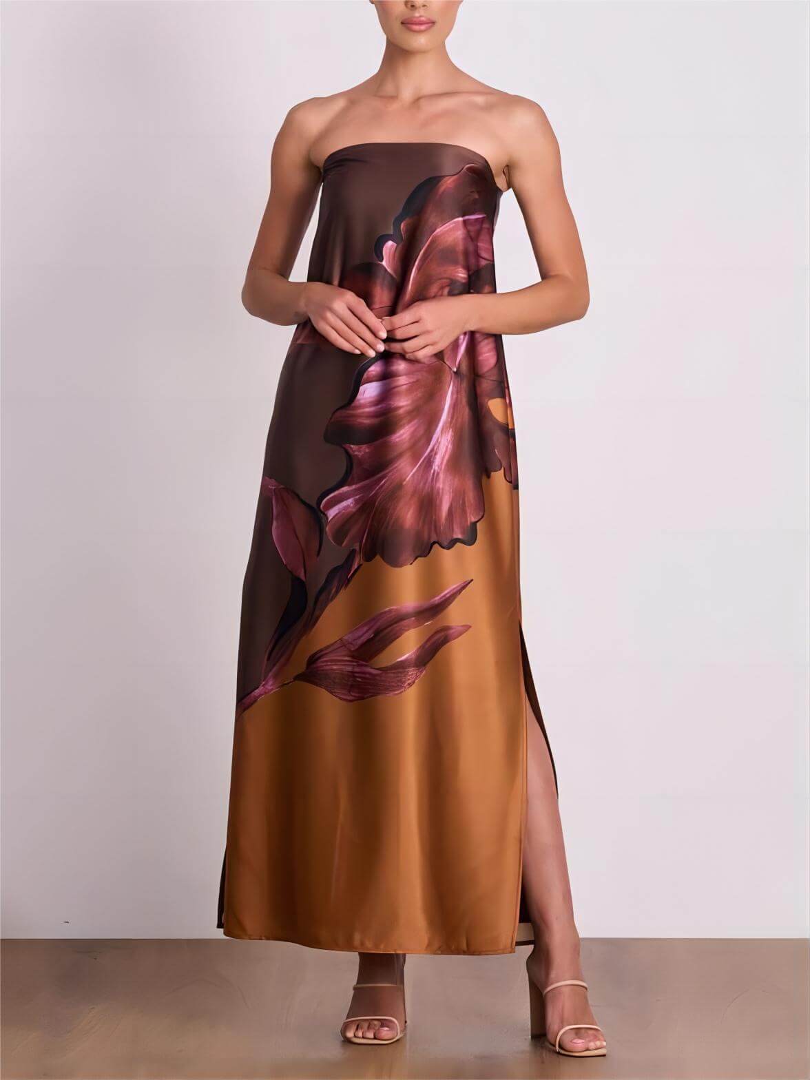 Sophia-Charm Floral Maxi Dress