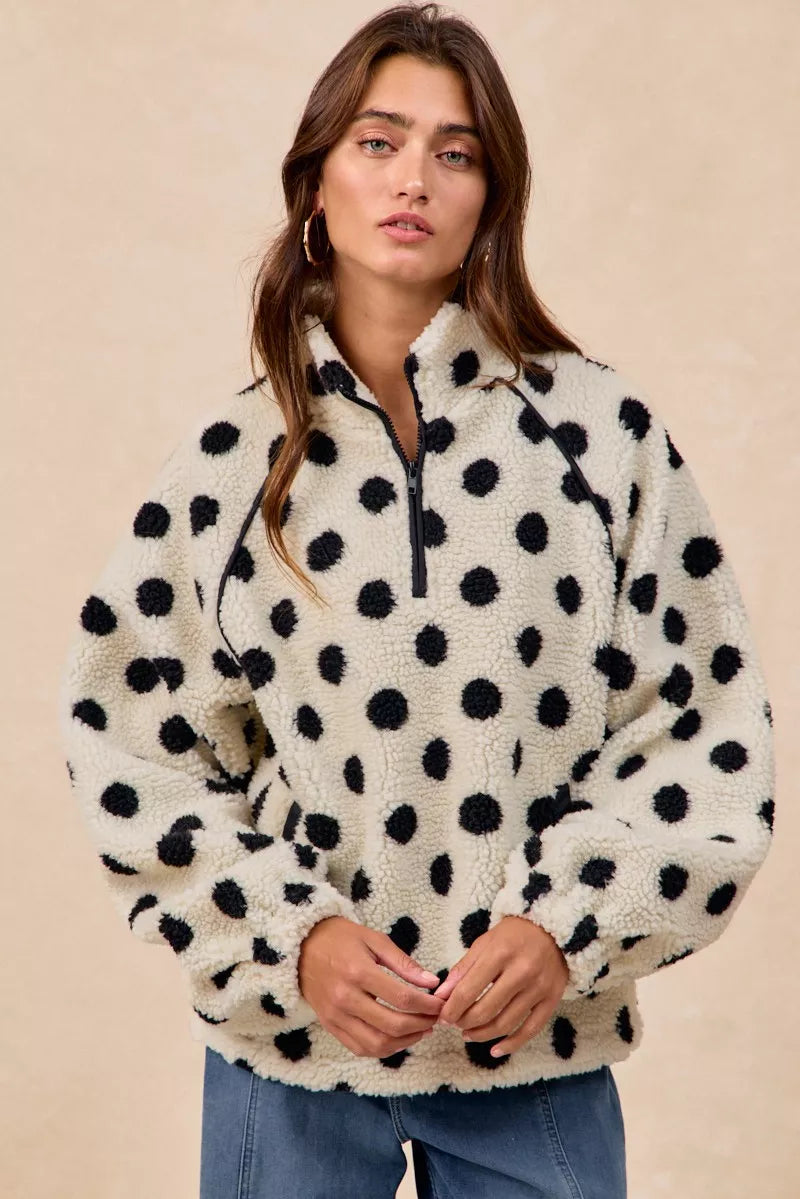 BiBi Polka Dot Sherpa