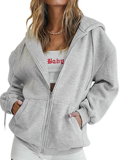 Solid Color Oversized Hoodie
