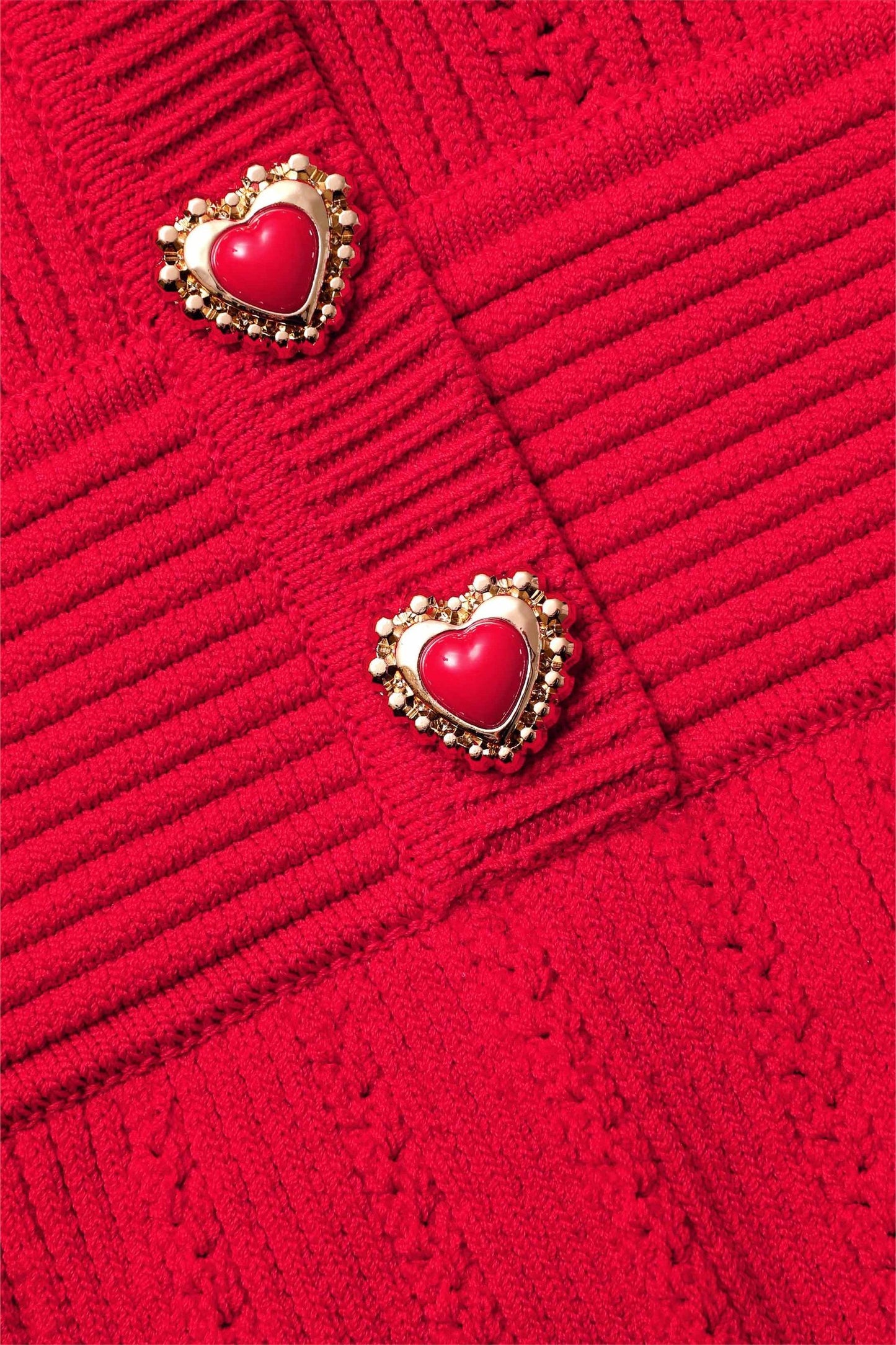 Knit  Metal Button Long Sleeve Mini Dress