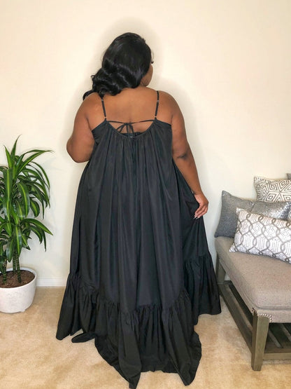 Sleeveless Halter Maxi Dress