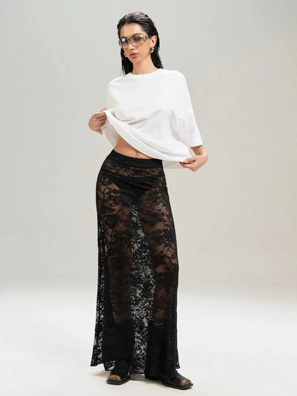 Courtney Lace Maxi Skirt