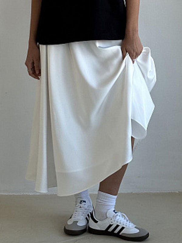 Satin Skirt For Women Autumn Long Bottoms For Women