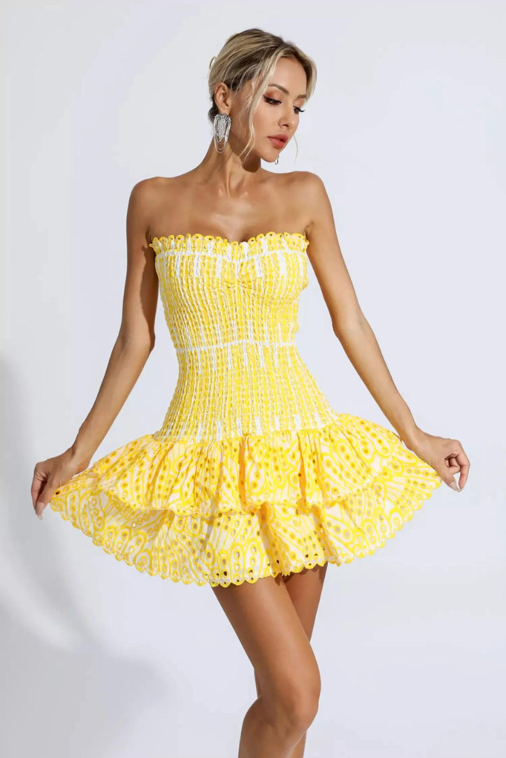 Violet - Yellow Mini Dress