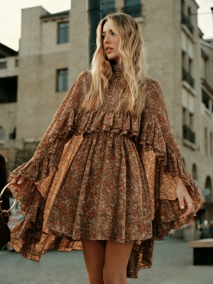Camisoles Shawl Ruffle Chiffon 2-piece Sets