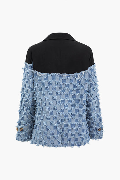Denim Patchwork Blazer