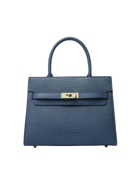 Atelier Structured Leather Handbag | Gold Turn-Lock Closure