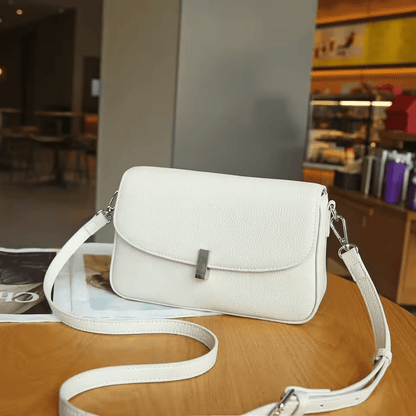 Atelier Leather Shoulder Bag | Small Square Underarm, Cowhide, Zip Closure