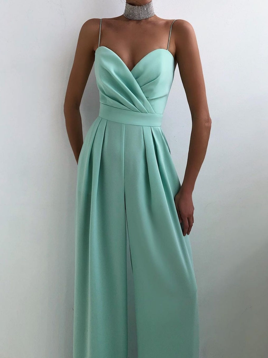 Camisoles Waist Straight-fit Jumpsuits