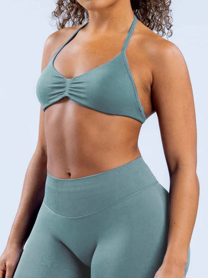 Seamless Halter Bra Beautiful Back Yoga Underwear Vest