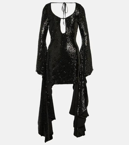 Glimmer Mini Dress - Black