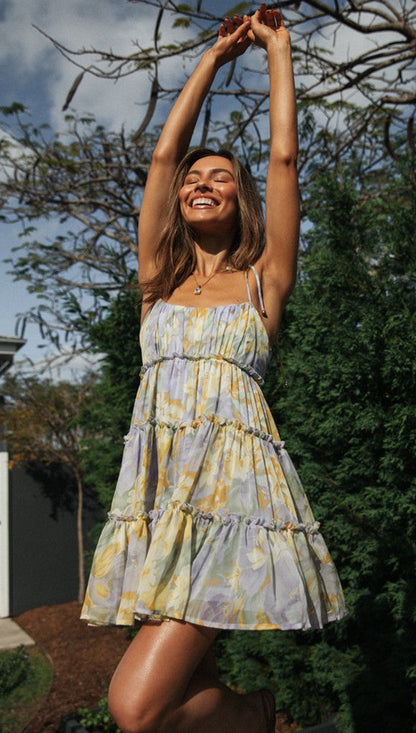 Zarita Mini Dress - Yellow