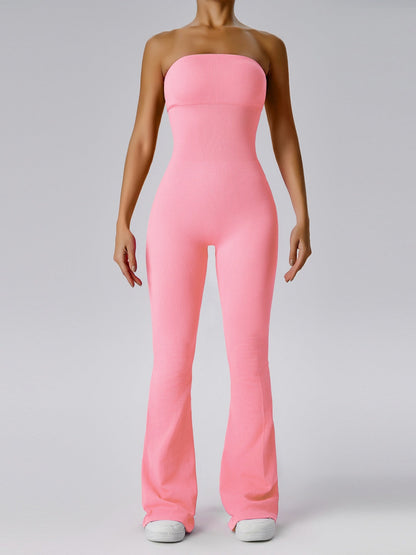 Seamless Strapless Fitness Exercise Bodysuits