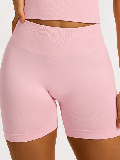 Seamless High-waisted Hip Lift Exercise And Fitness Yoga Shorts
