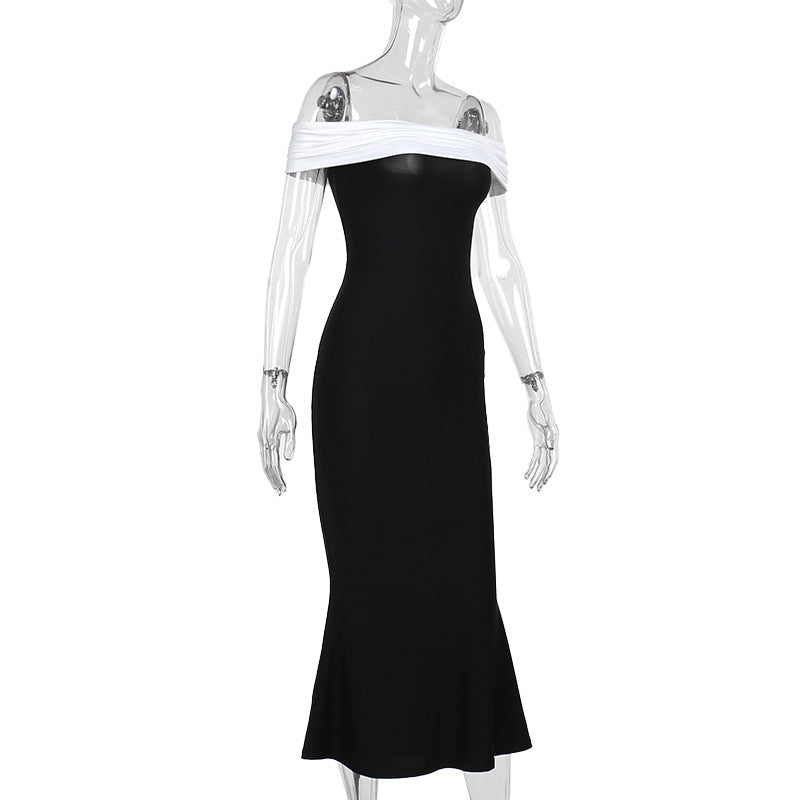 Dublin Off-shoulder Dress - Black