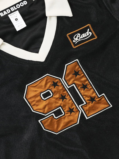 BADBLOOD Slim-fit Football Jersey T-shirts