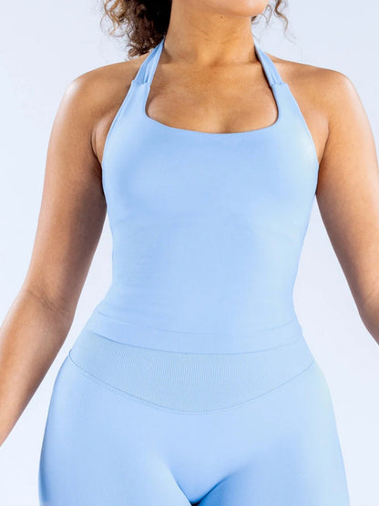 Seamless With Breast Pads Exercise Yoga Halter Top
