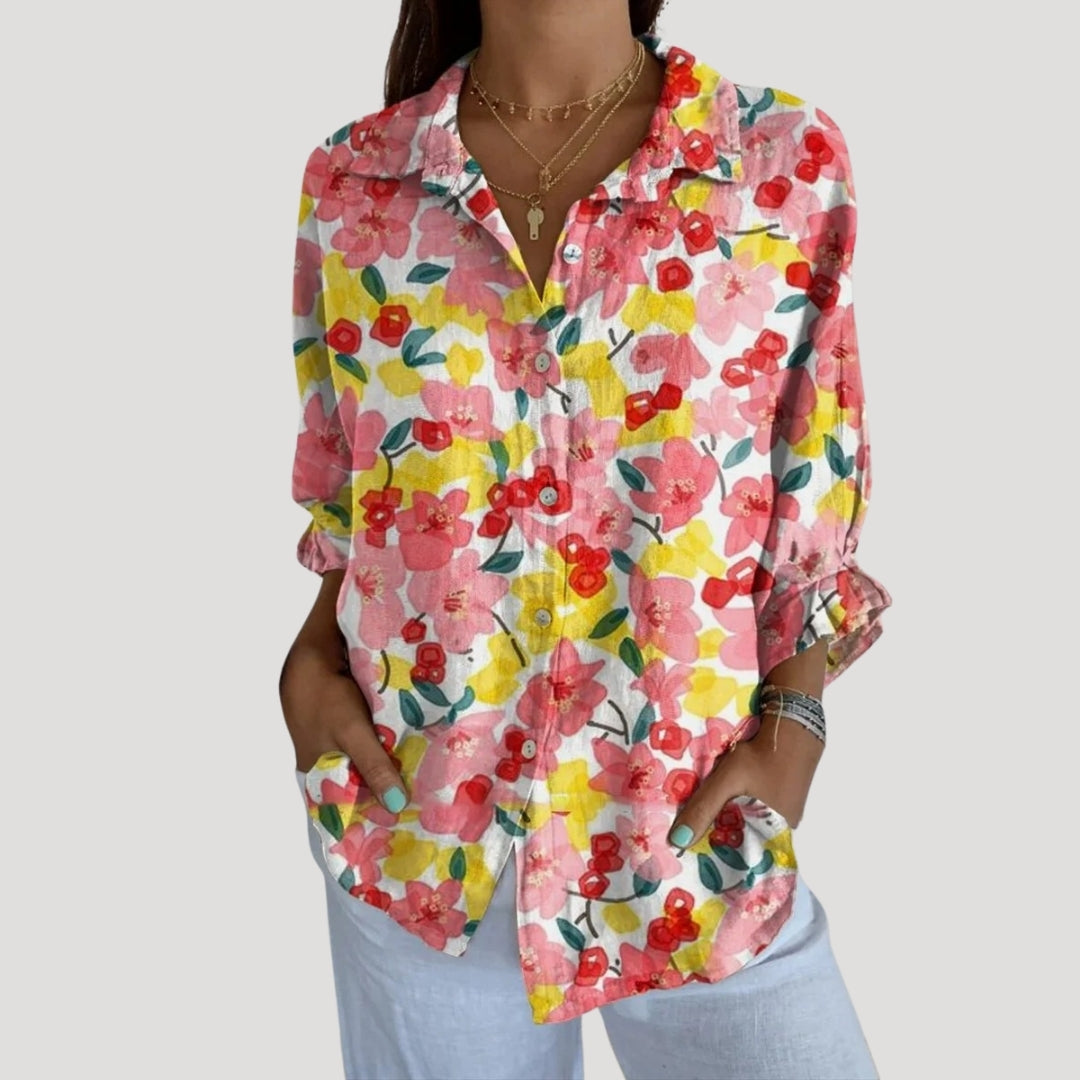 | Summer Long Sleeve Blouse