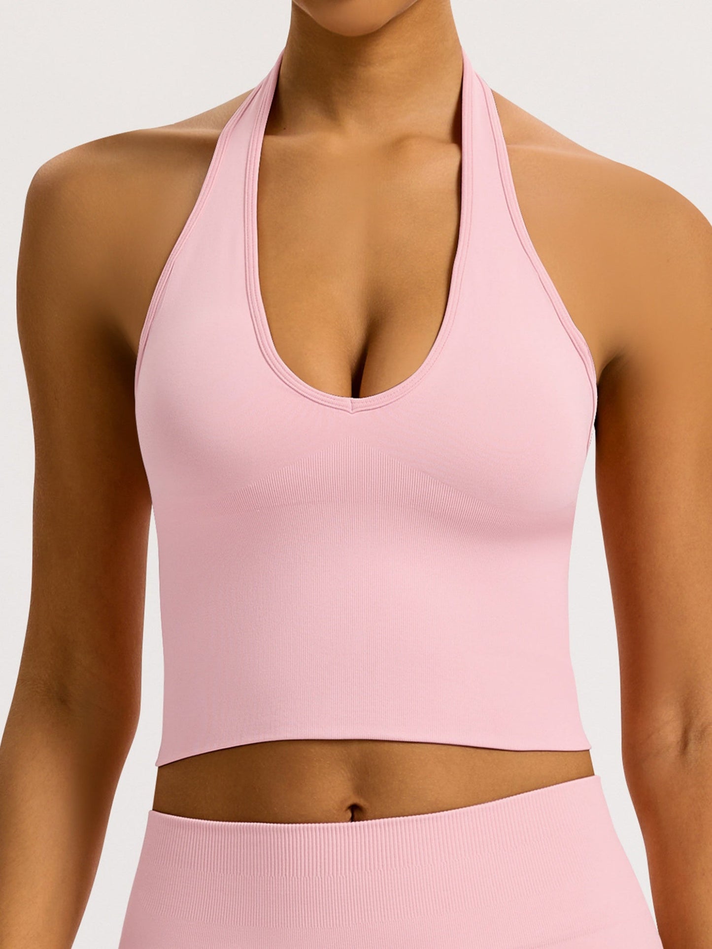 Seamless Quick-drying Halter Neck Beautiful Back Exercise And Fitness Yoga Tank Top