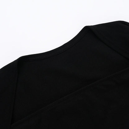 Midnight Muse Mini Dress-Black