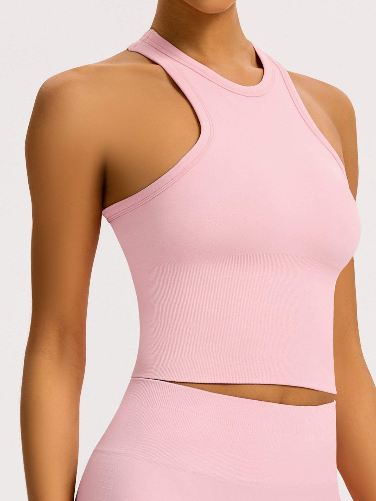 Seamless Tights T-back Fitness Exercise Yoga Tank Tops