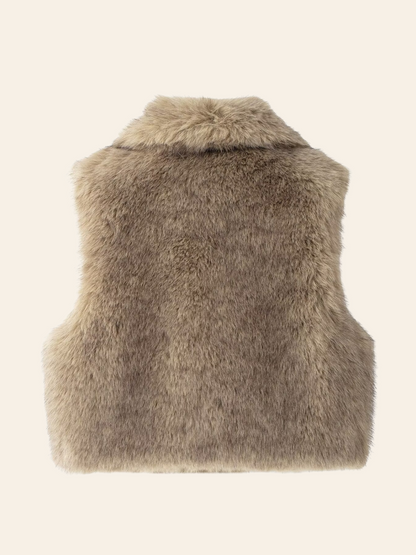 Corbin Faux Fur Lapel Vest